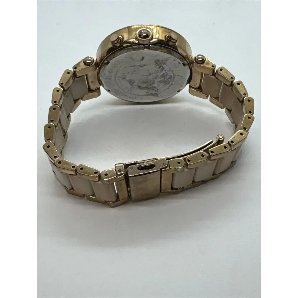 Michael Kors Parker MK5774 Women Two Tone Analog Dial Quartz Wrist Watch JNA380